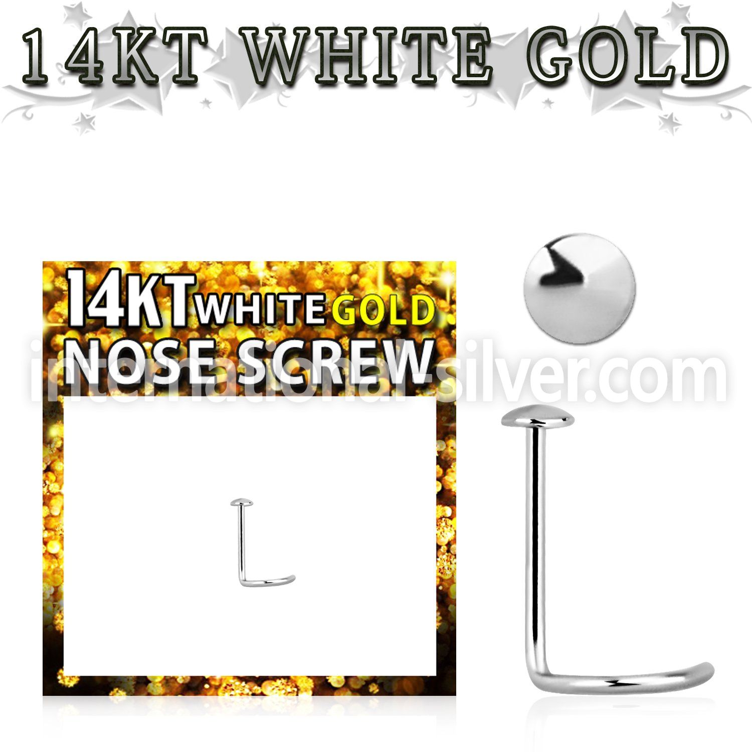 wsrd l shape nose studs gold nose