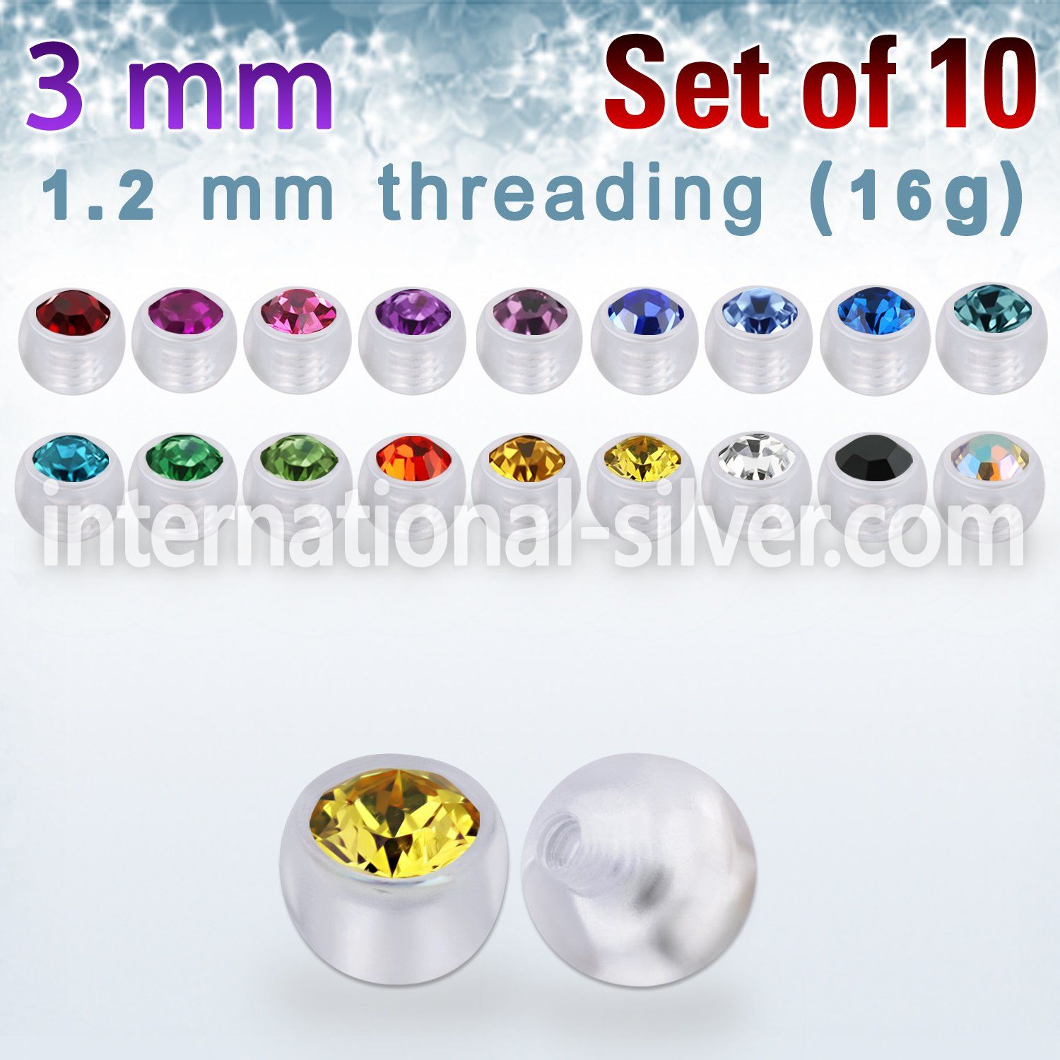 xajb3 loose body jewelry parts acrylic body jewelry 