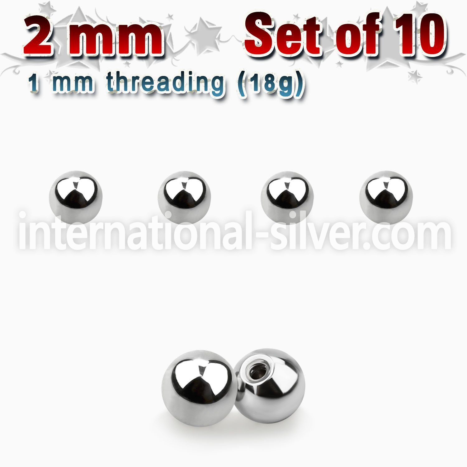 xbal2 loose body jewelry parts surgical steel 316l 