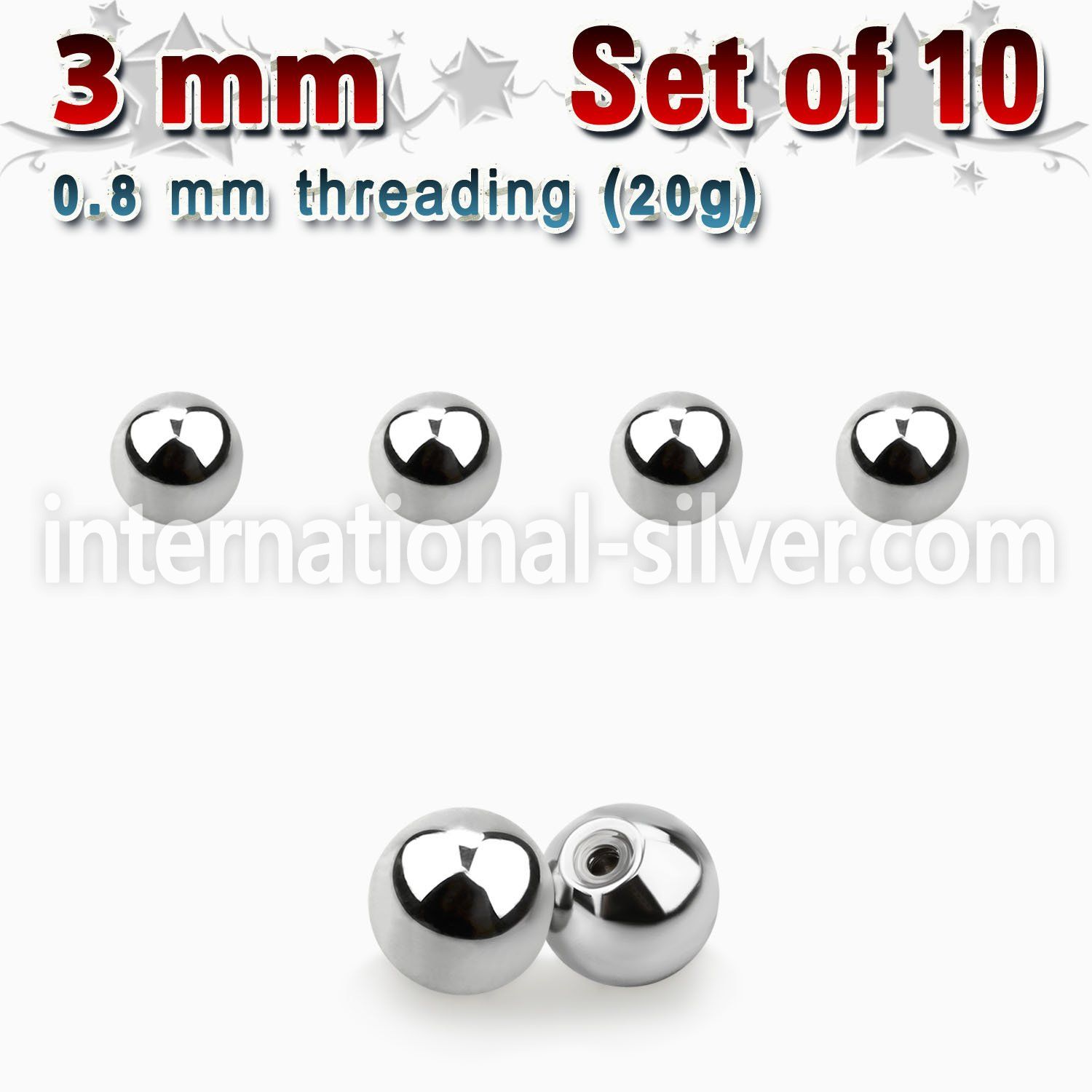 xbal3xs loose body jewelry parts surgical steel 316l belly button