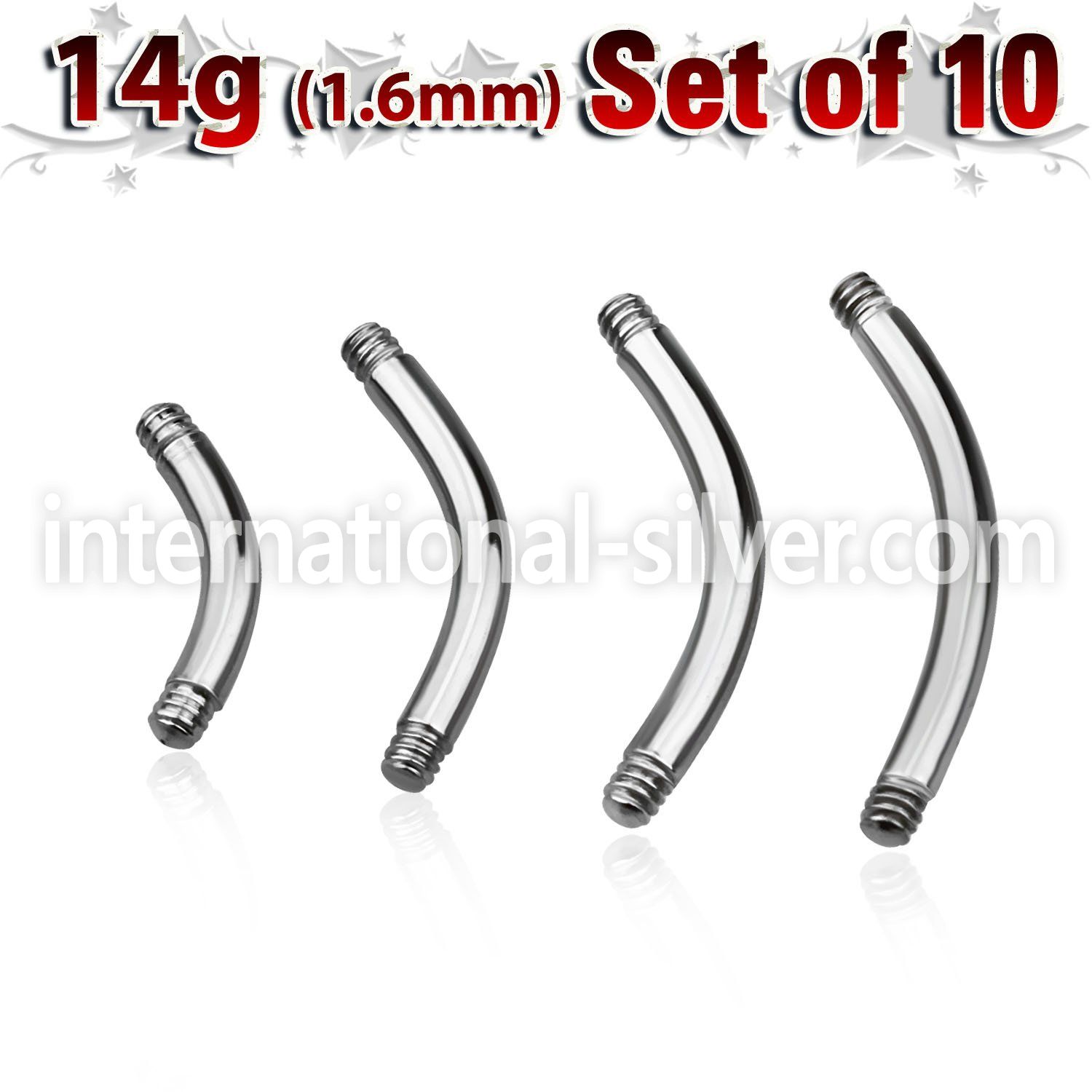 xbn14g loose body jewelry parts surgical steel 316l belly button