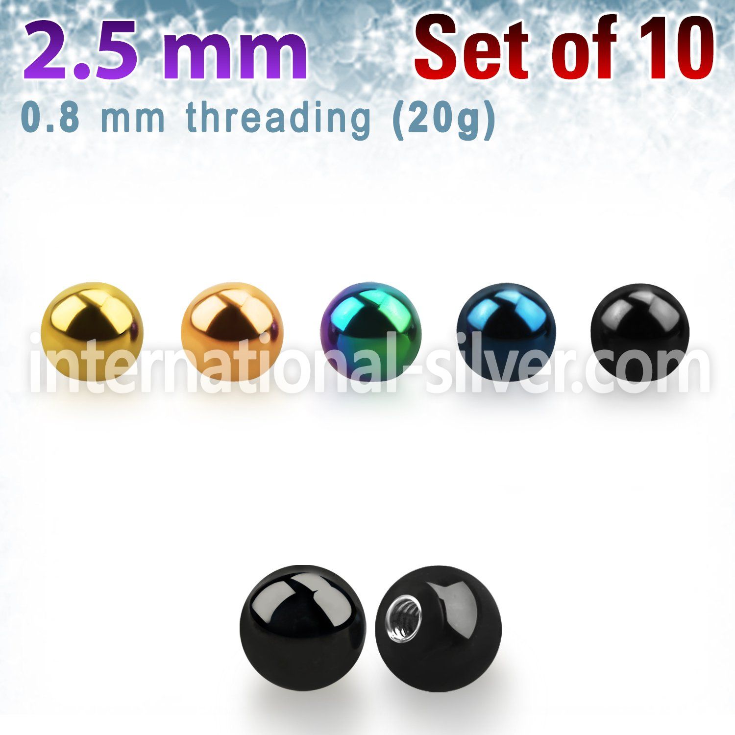 xbt25xs loose body jewelry parts anodized surgical steel 316l 