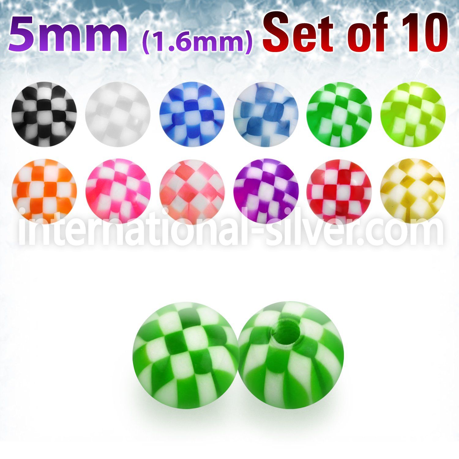 xckbal5 loose body jewelry parts acrylic body jewelry belly button