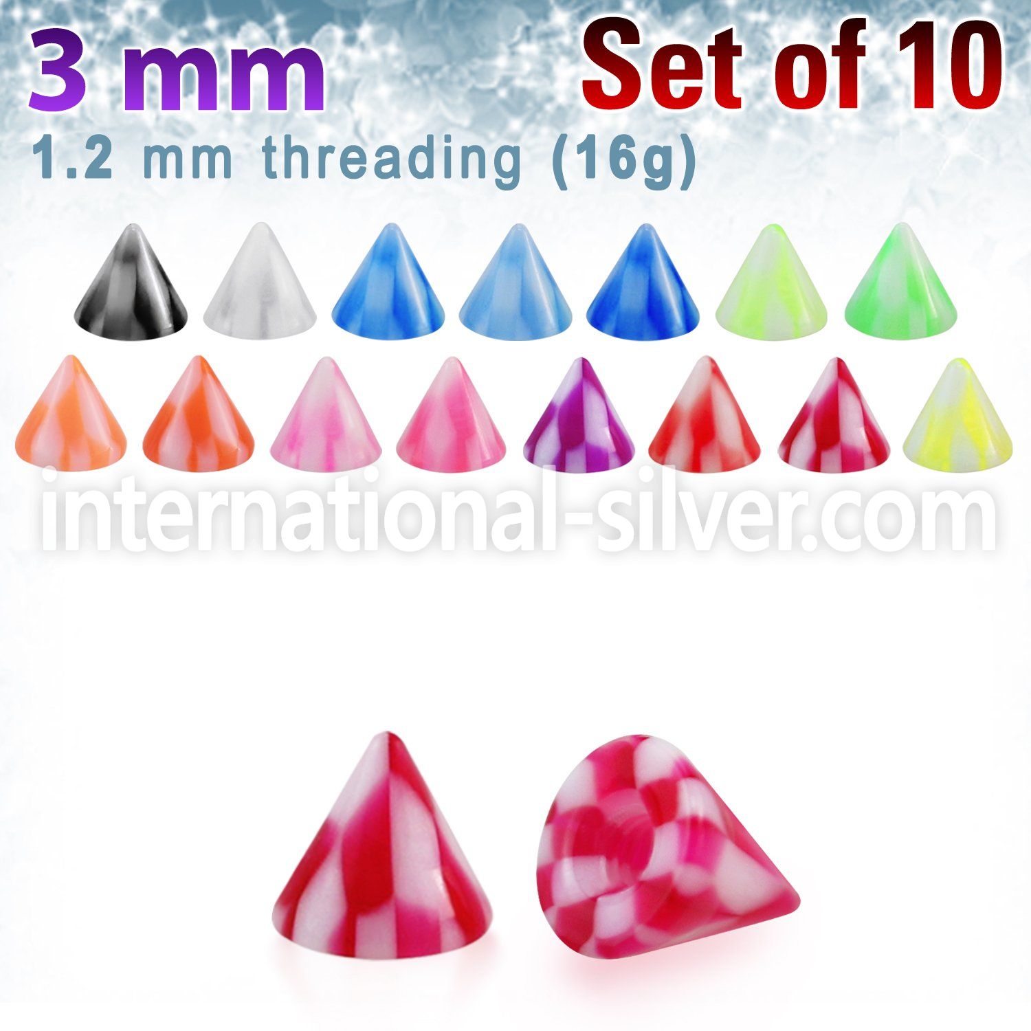 xckcn3 loose body jewelry parts acrylic body jewelry 
