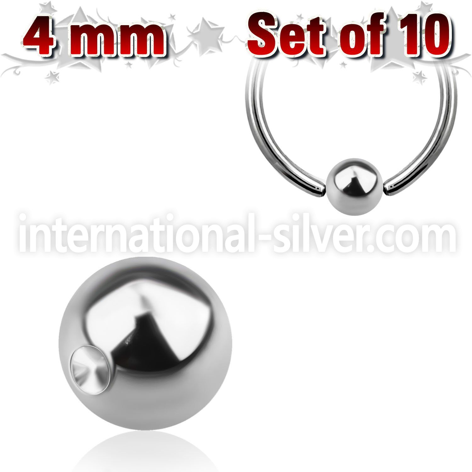 xdpb4 loose body jewelry parts surgical steel 316l belly button