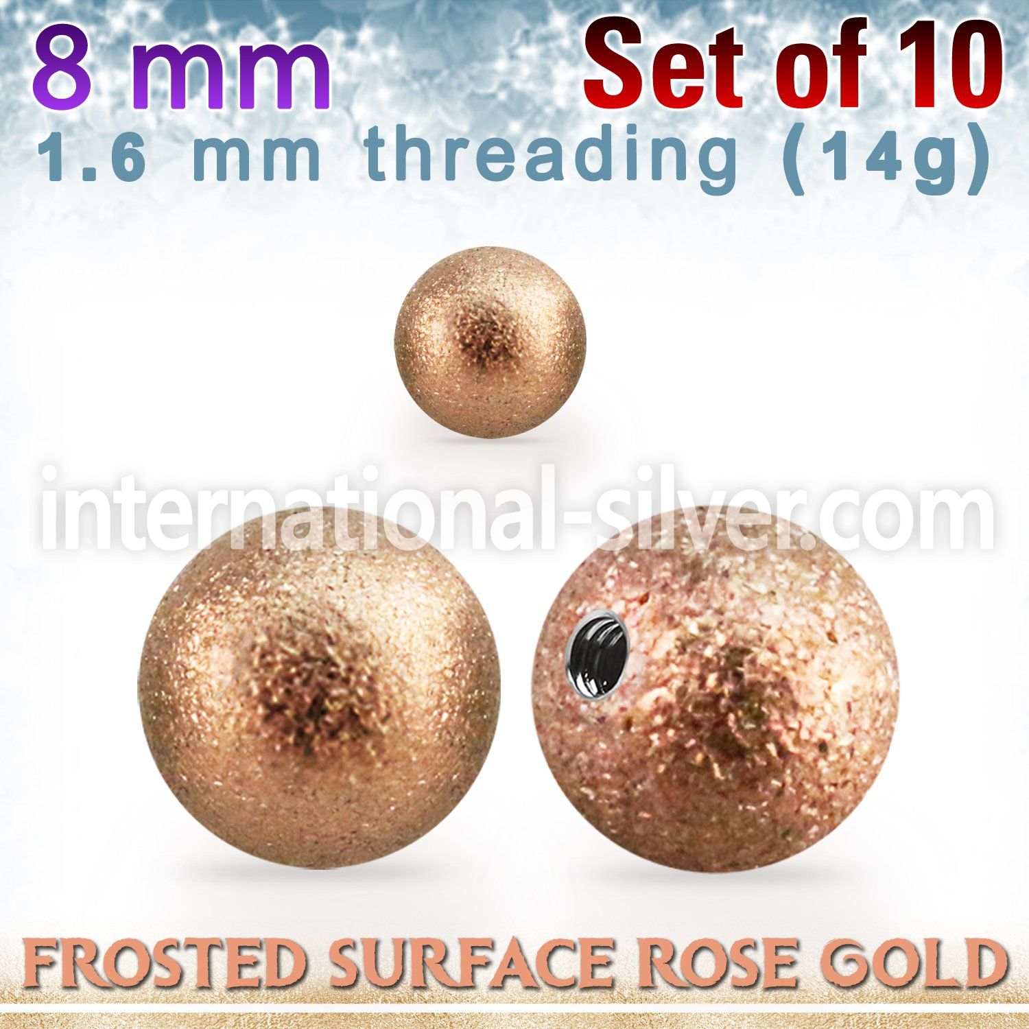 xfobtt8g loose body jewelry parts anodized surgical steel 316l 