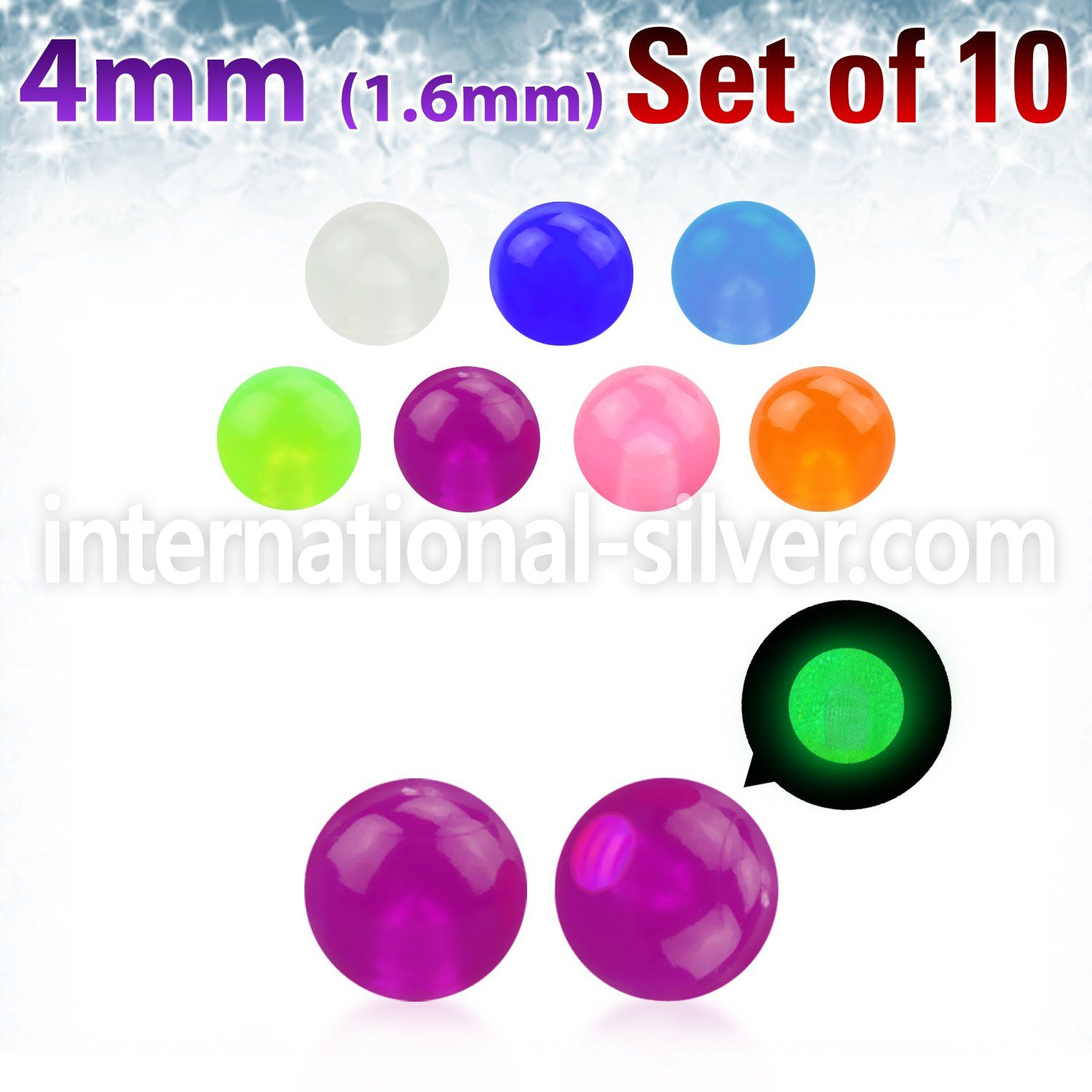 xglb4 loose body jewelry parts acrylic body jewelry belly button