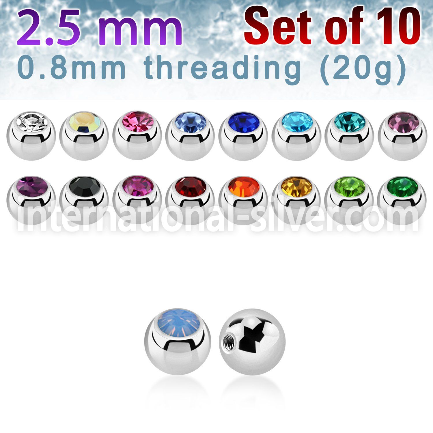 xjb25xs surgical steel body jewelry parts piercing