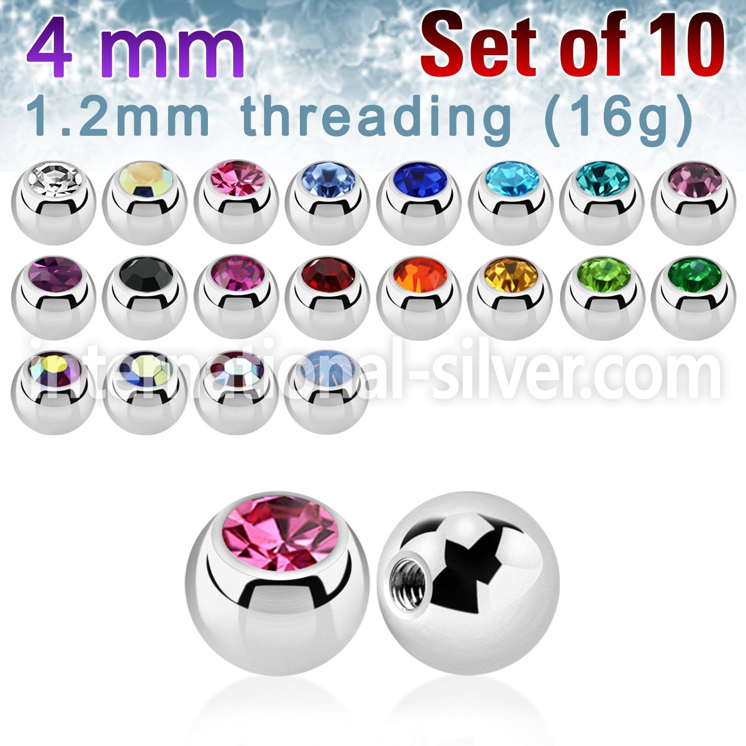 xjb4s loose body jewelry parts surgical steel 316l belly button