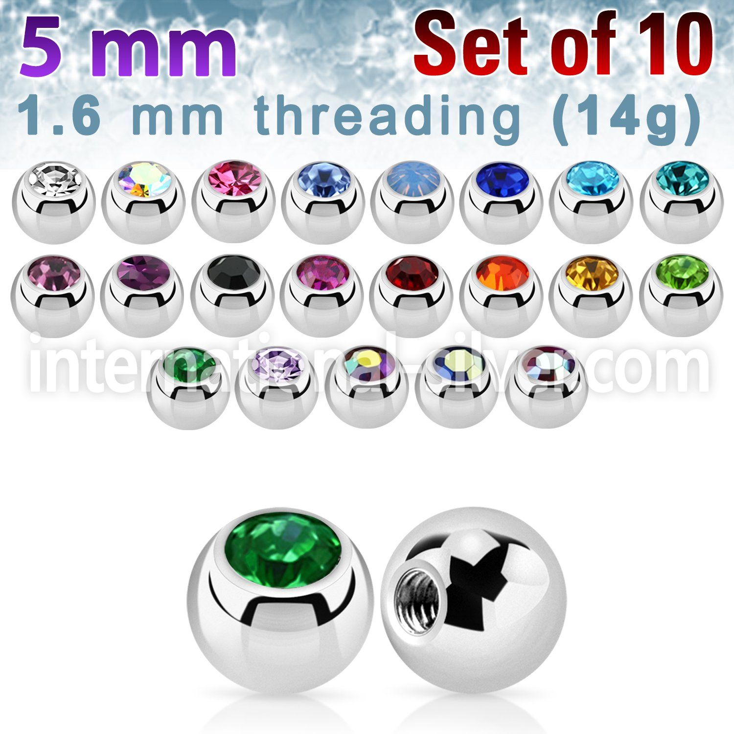 xjb5 loose body jewelry parts surgical steel 316l belly button