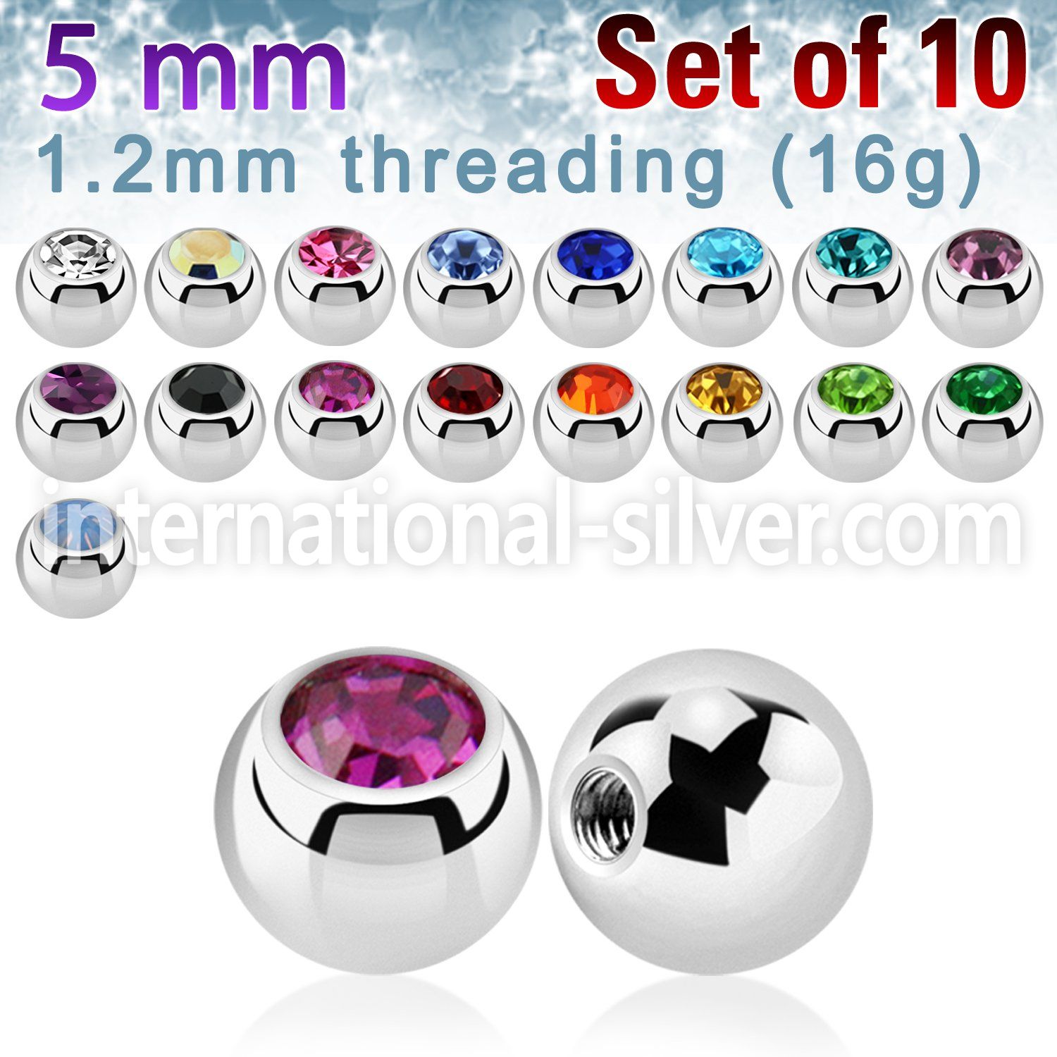 xjb5s loose body jewelry parts surgical steel 316l 