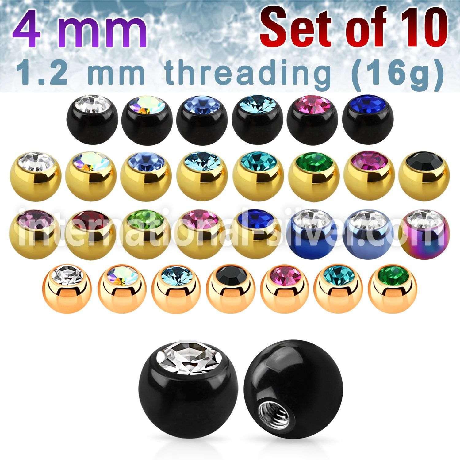 xjbt4s loose body jewelry parts anodized surgical steel 316l belly button