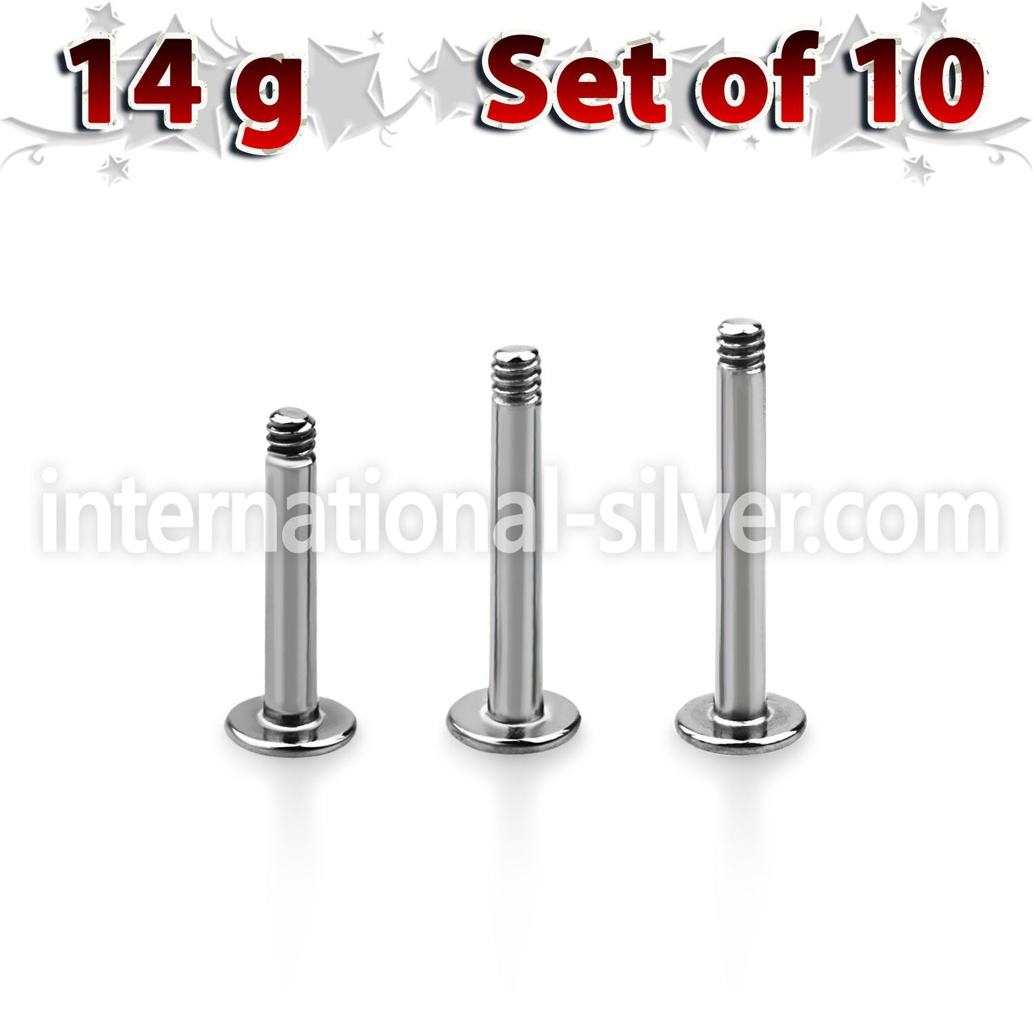 xlb14g loose body jewelry parts surgical steel 316l belly button