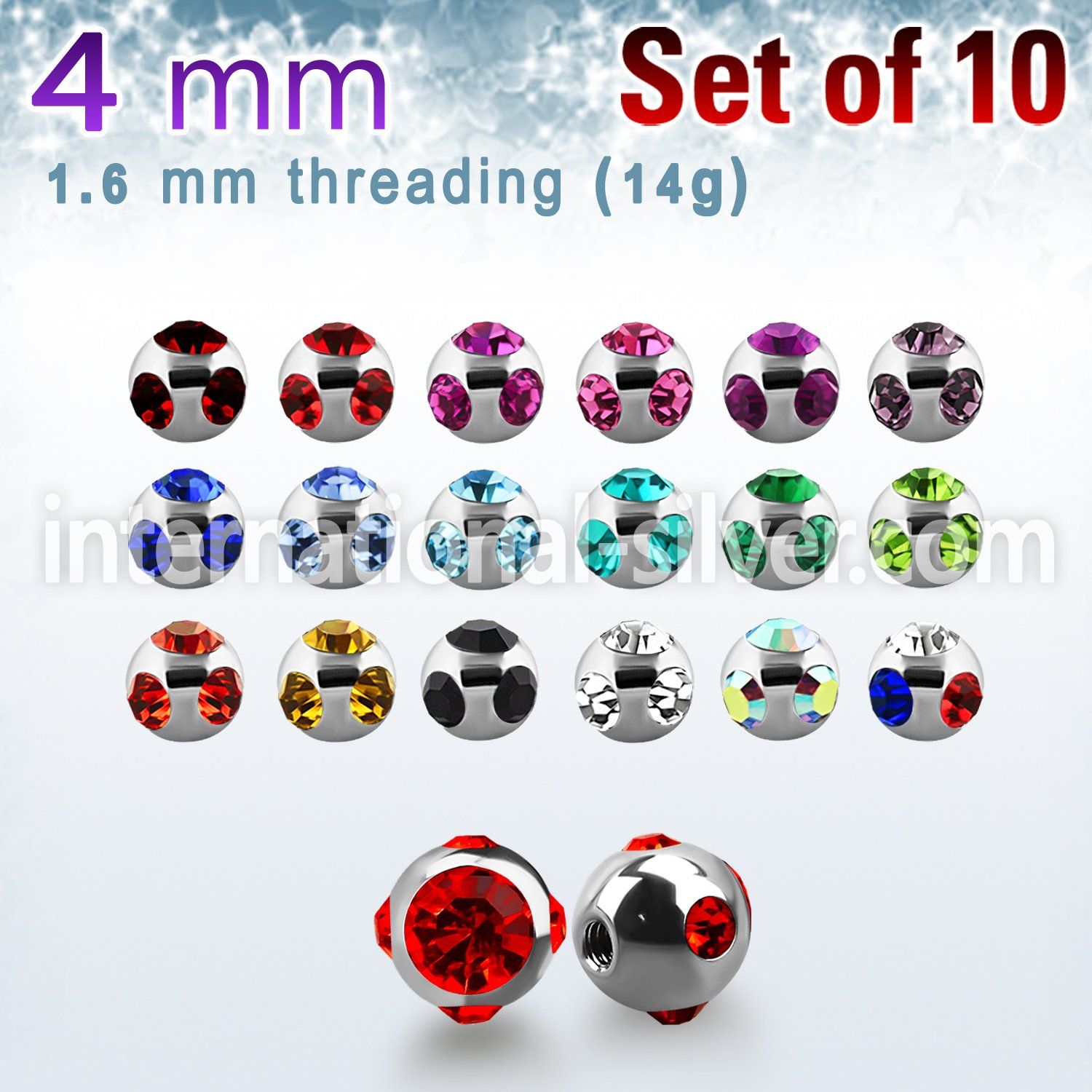 xmjb4 loose body jewelry parts surgical steel 316l belly button