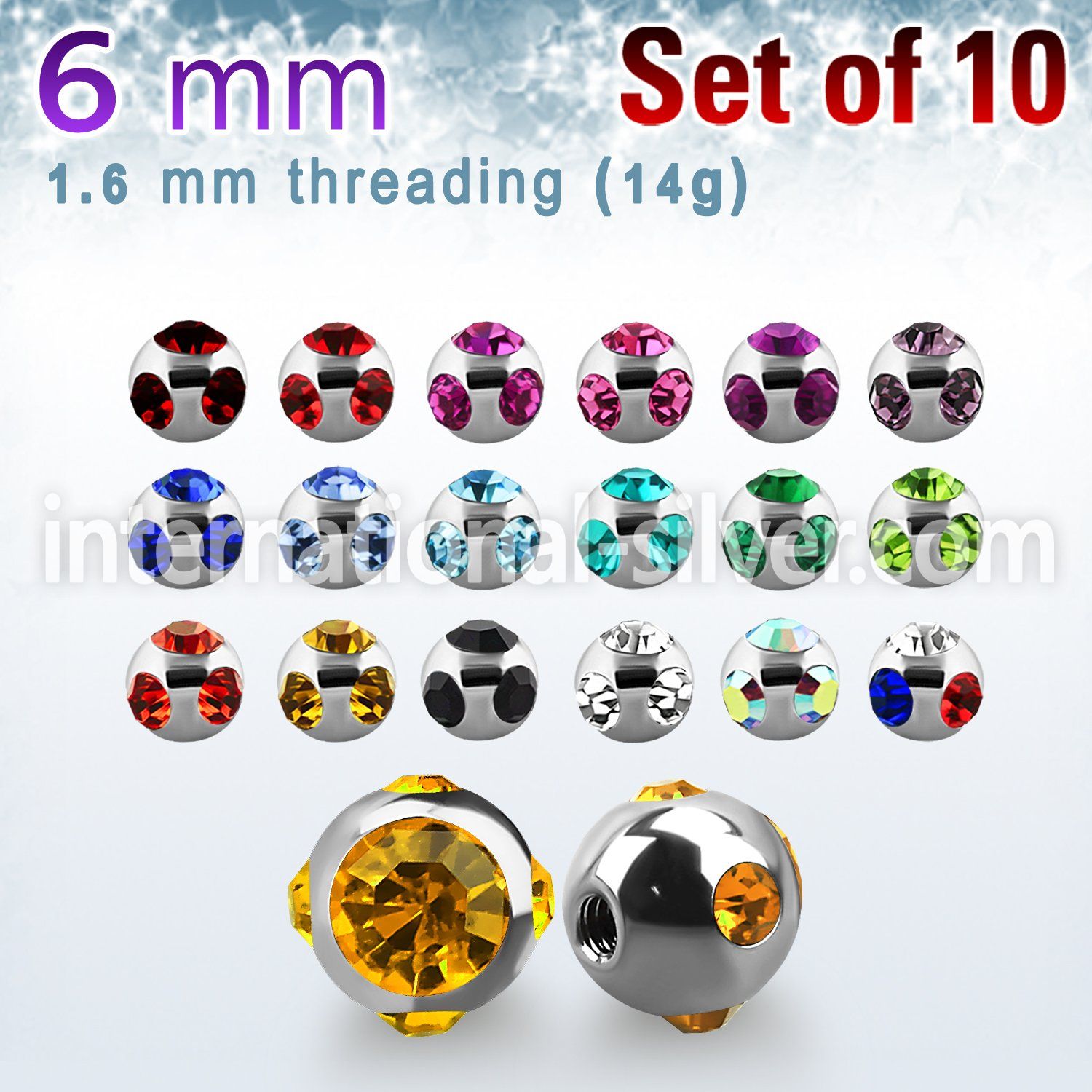 xmjb6 loose body jewelry parts surgical steel 316l belly button