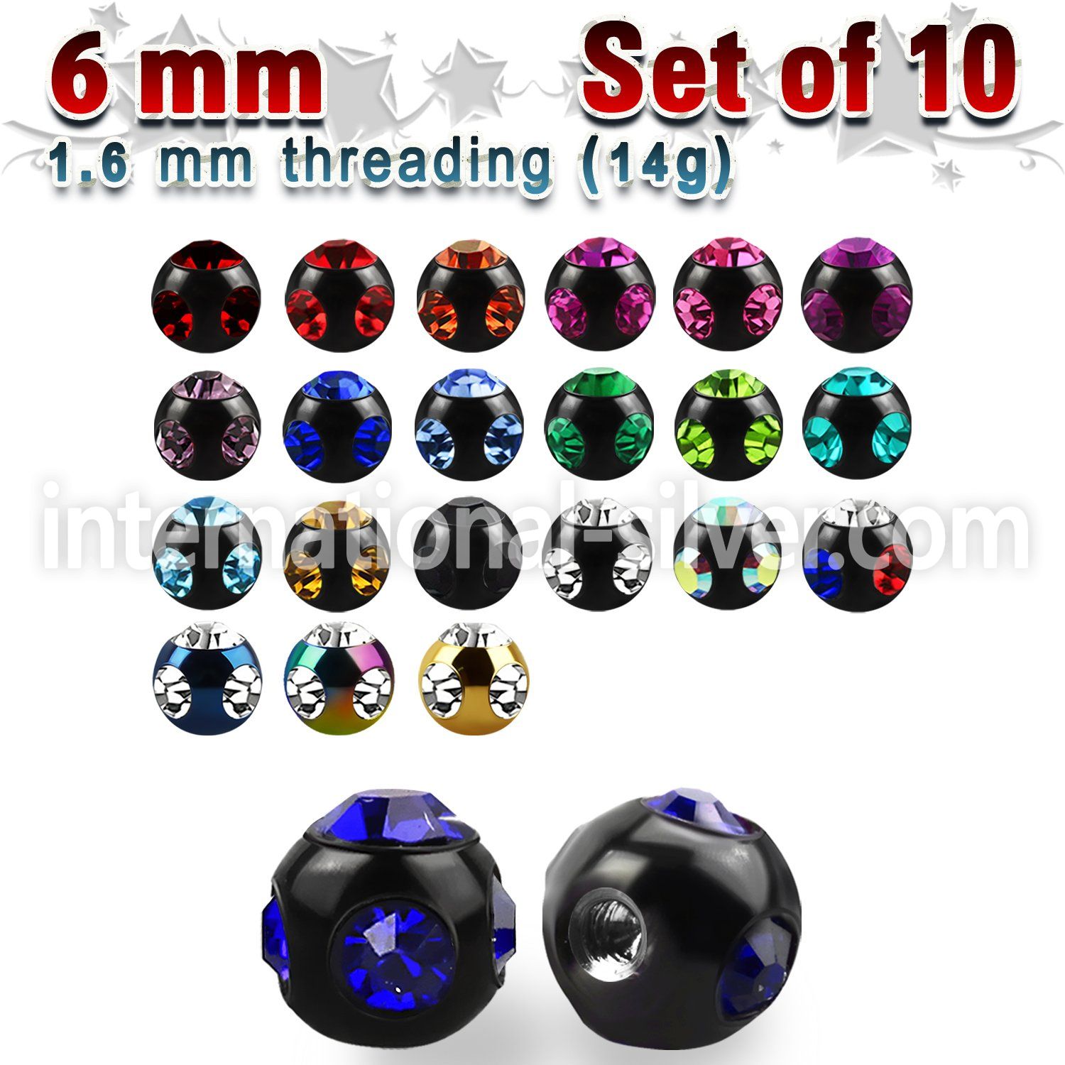 xmjbt6 loose body jewelry parts anodized surgical steel 316l belly button