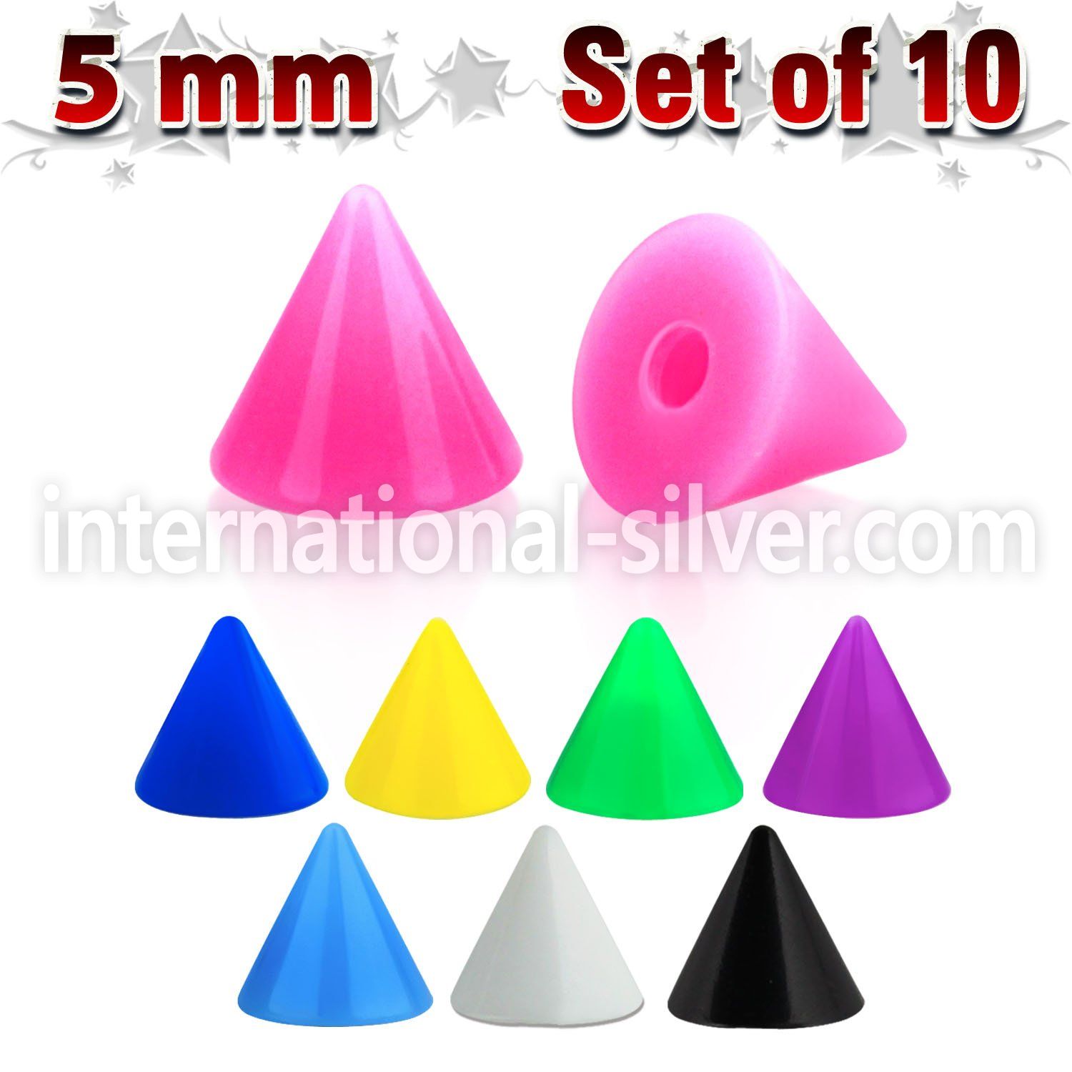 xsacn5 loose body jewelry parts acrylic body jewelry belly button