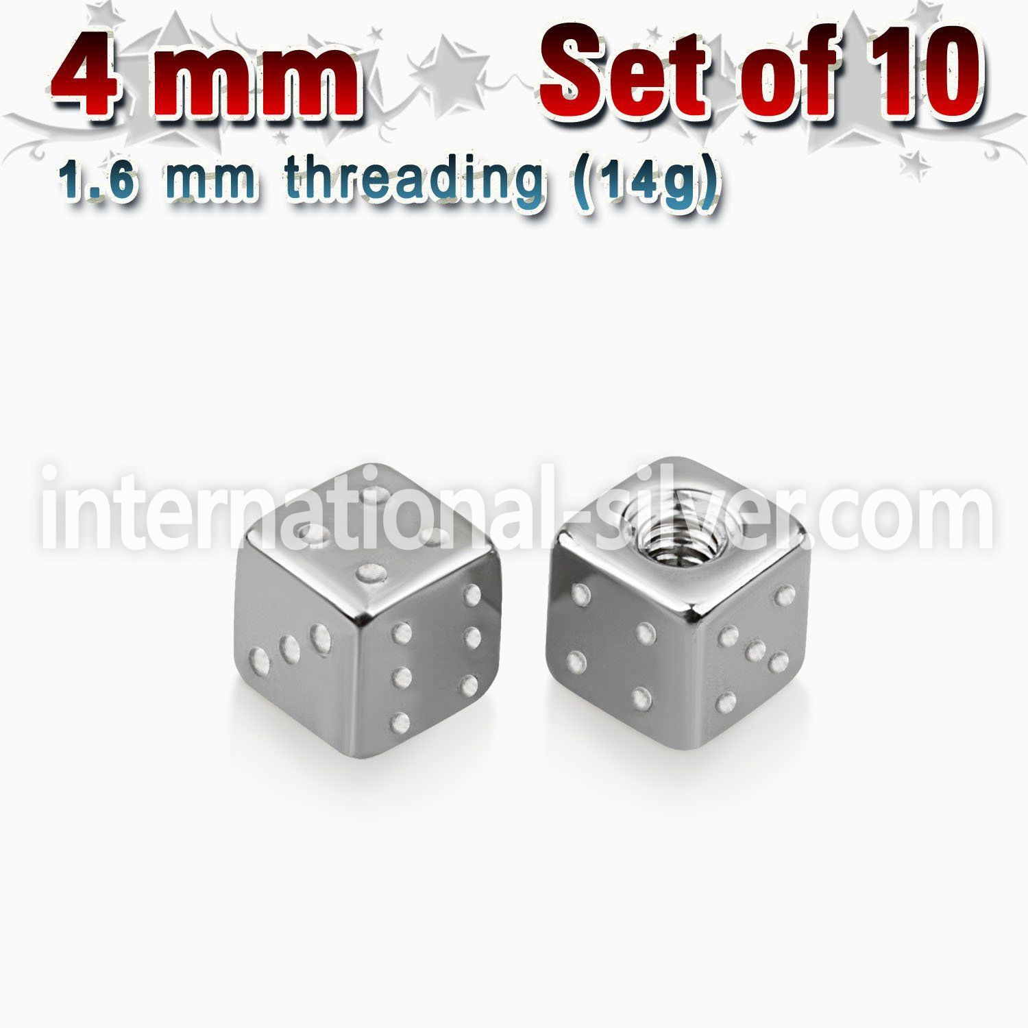 xsdi4 loose body jewelry parts surgical steel 316l belly button