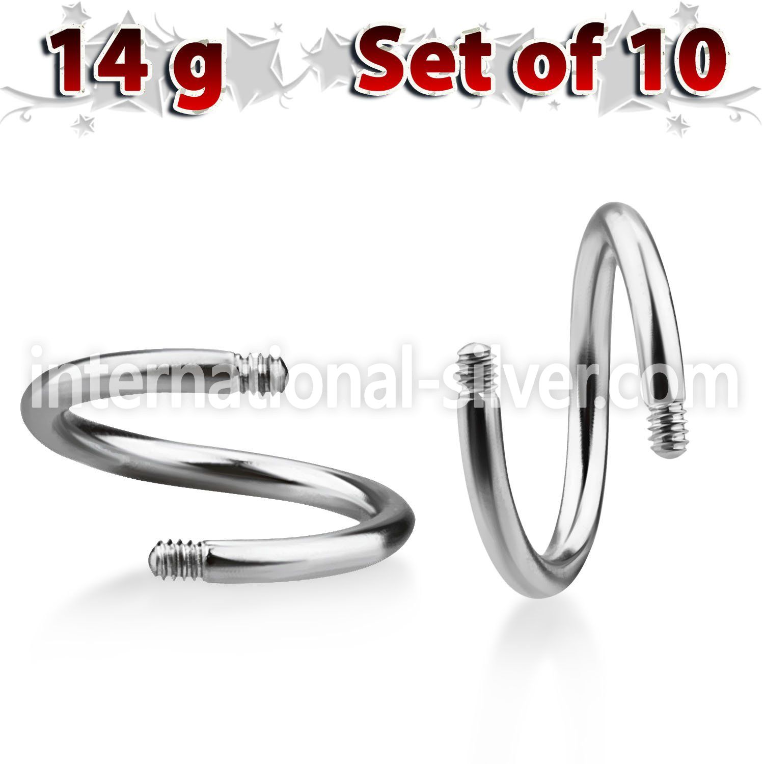 xsp14g loose body jewelry parts surgical steel 316l belly button