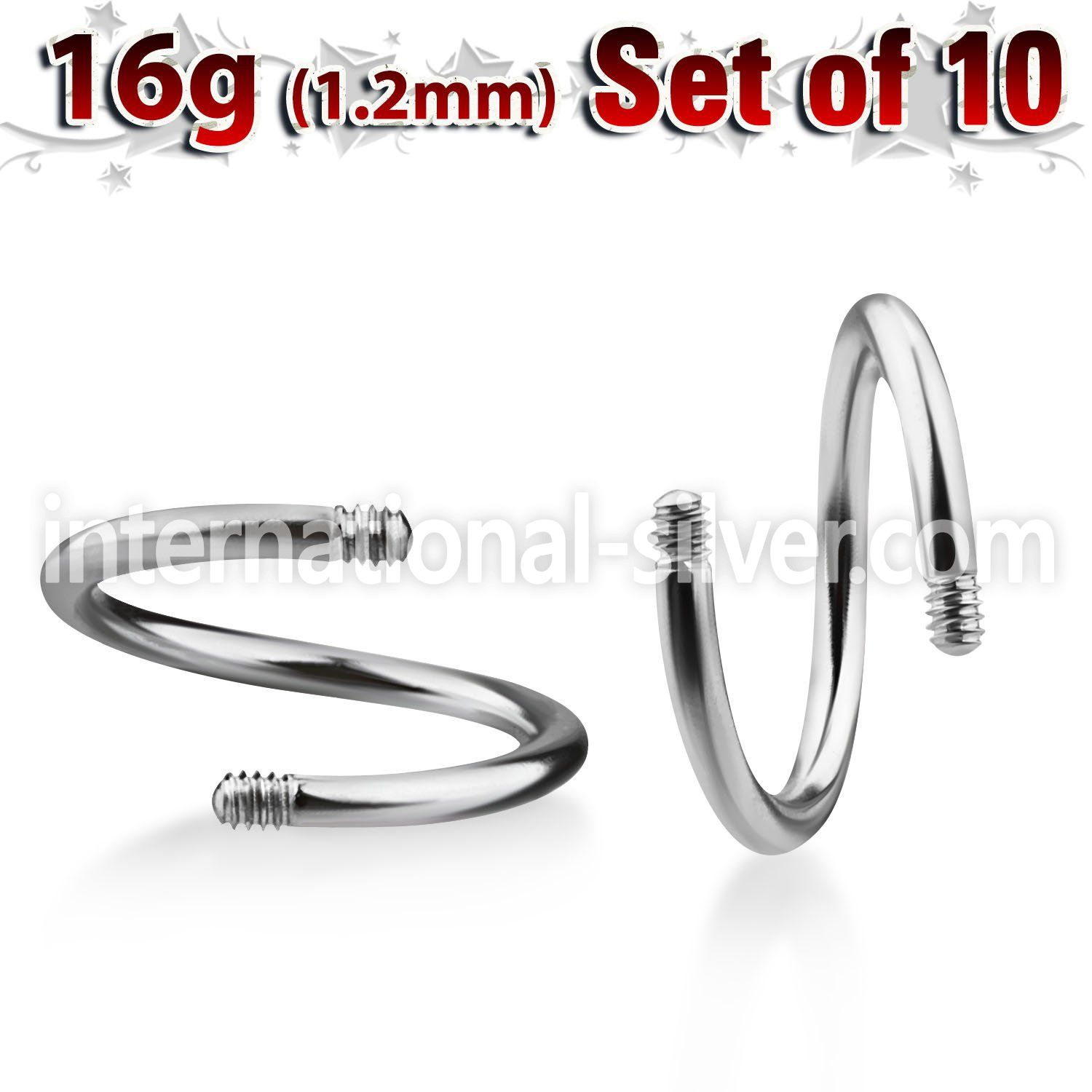 xsp16g loose body jewelry parts surgical steel 316l belly button