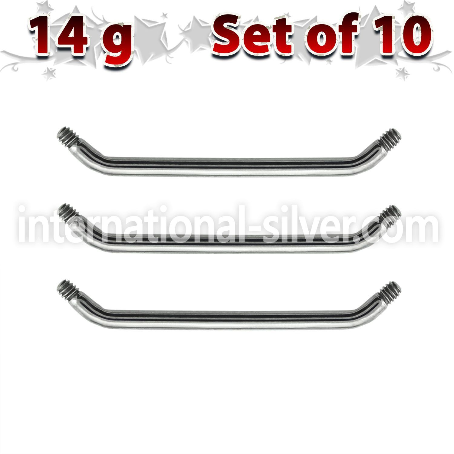 xsub14g loose body jewelry parts surgical steel 316l belly button