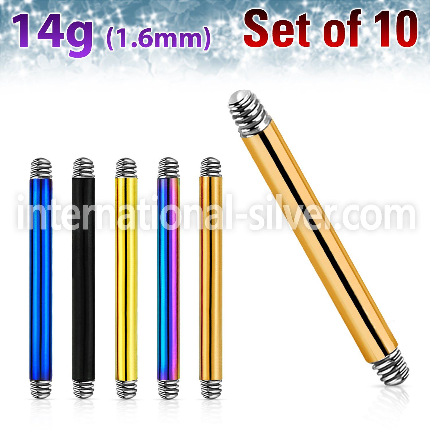 xtbb14g loose body jewelry parts anodized surgical steel 316l nose bridge