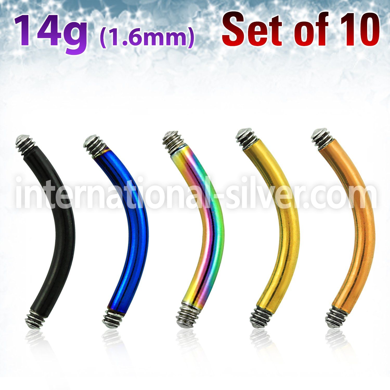 xtbn14g loose body jewelry parts anodized surgical steel 316l belly button