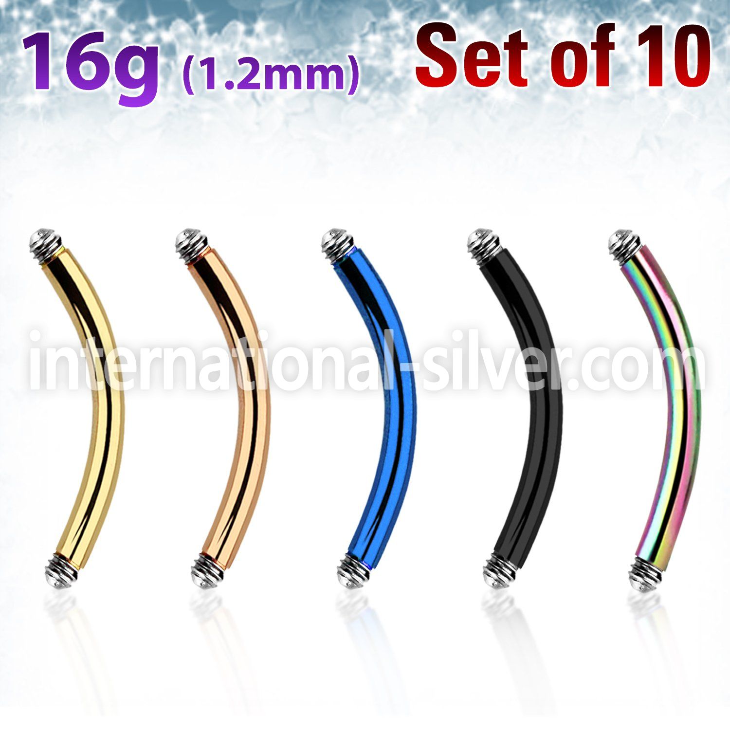 xtbn16g loose body jewelry parts anodized surgical steel 316l belly button