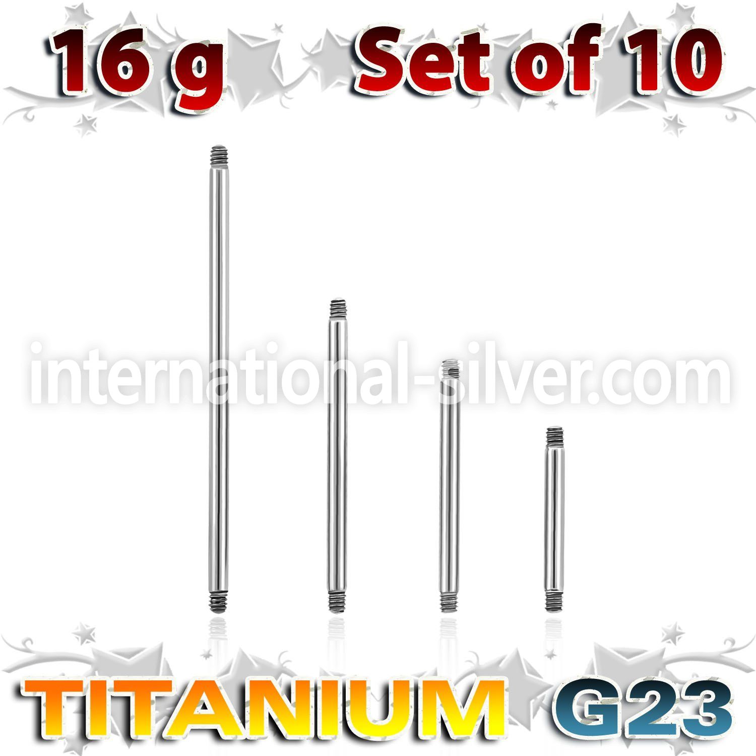 xubb16g loose body jewelry parts titanium g23 implant grade belly button