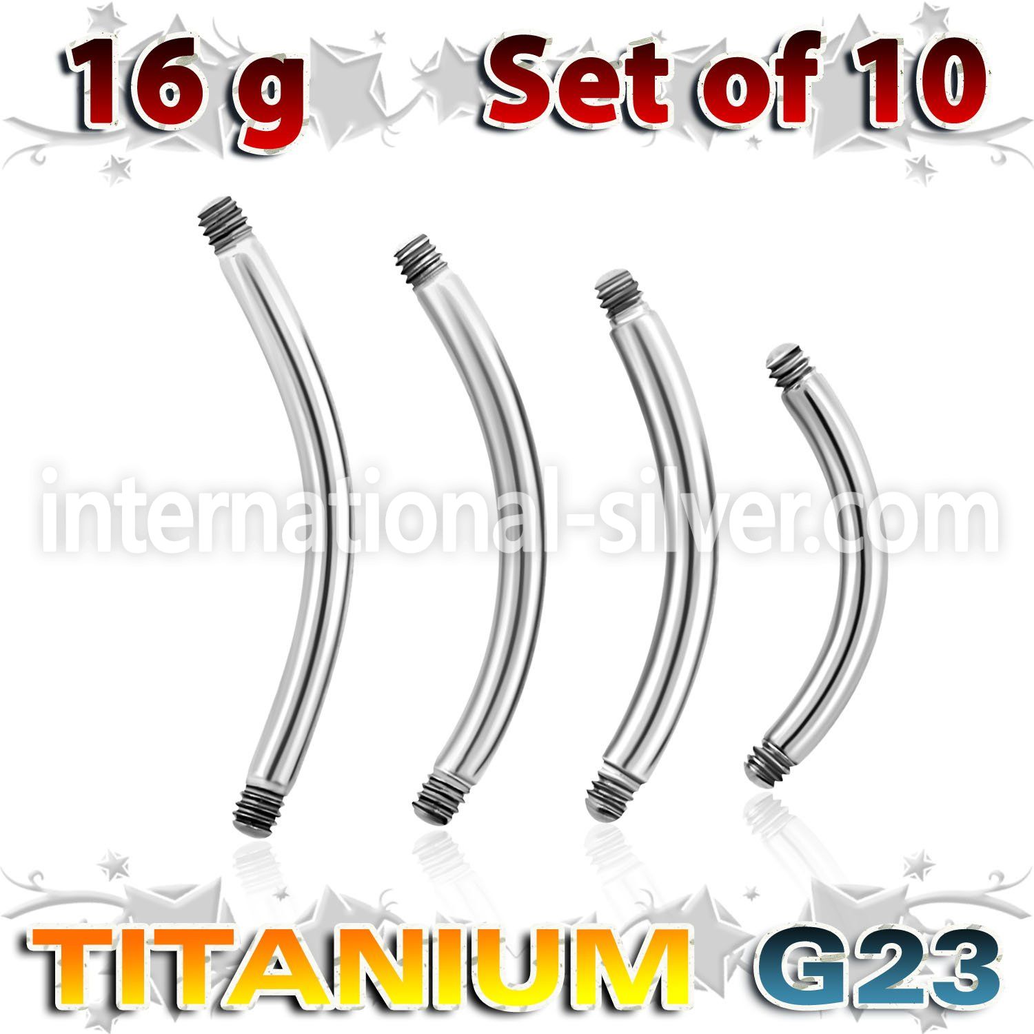 xubn16g loose body jewelry parts titanium g23 implant grade belly button