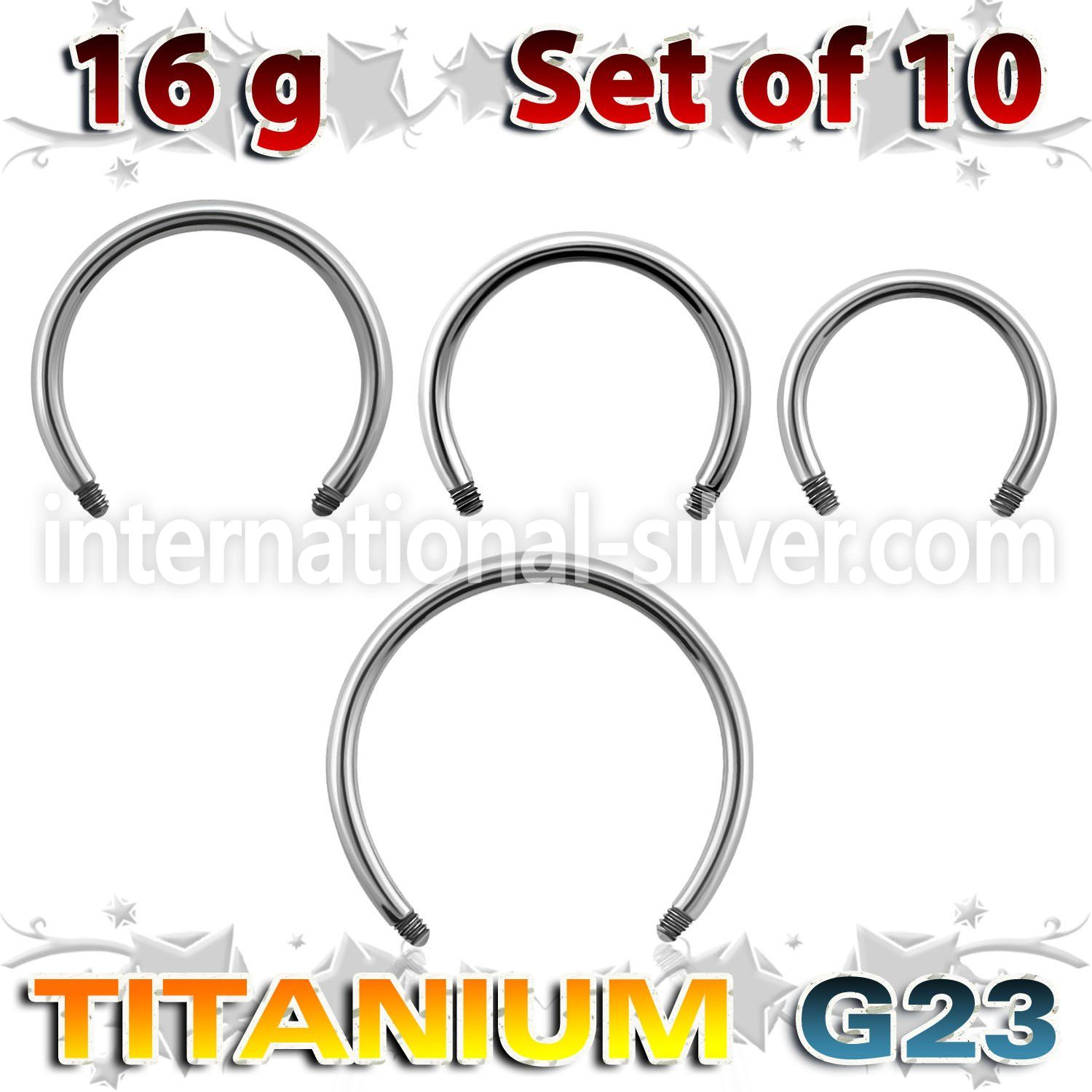 xucb16g loose body jewelry parts titanium g23 implant grade belly button