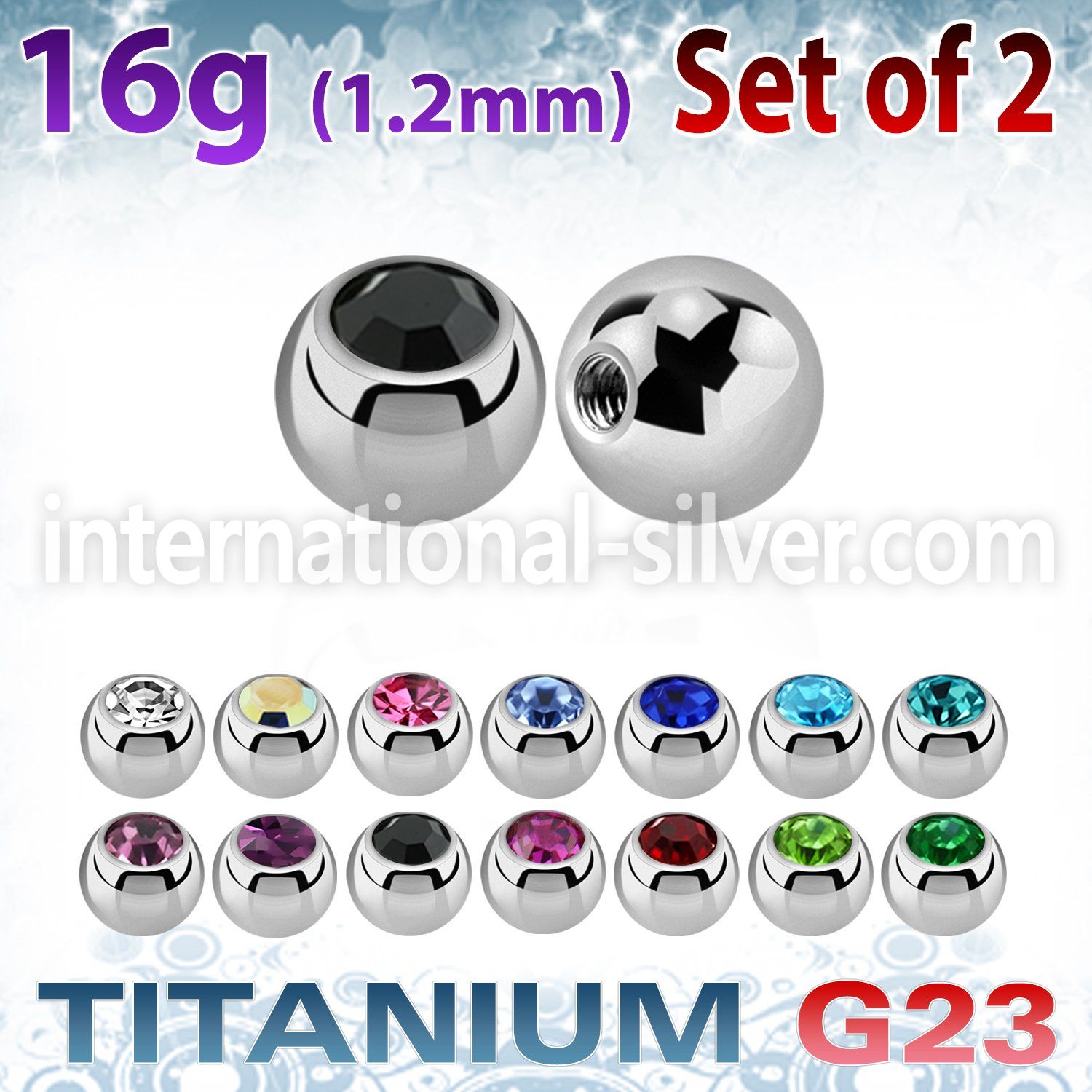 xujb4s loose body jewelry parts titanium g23 implant grade 