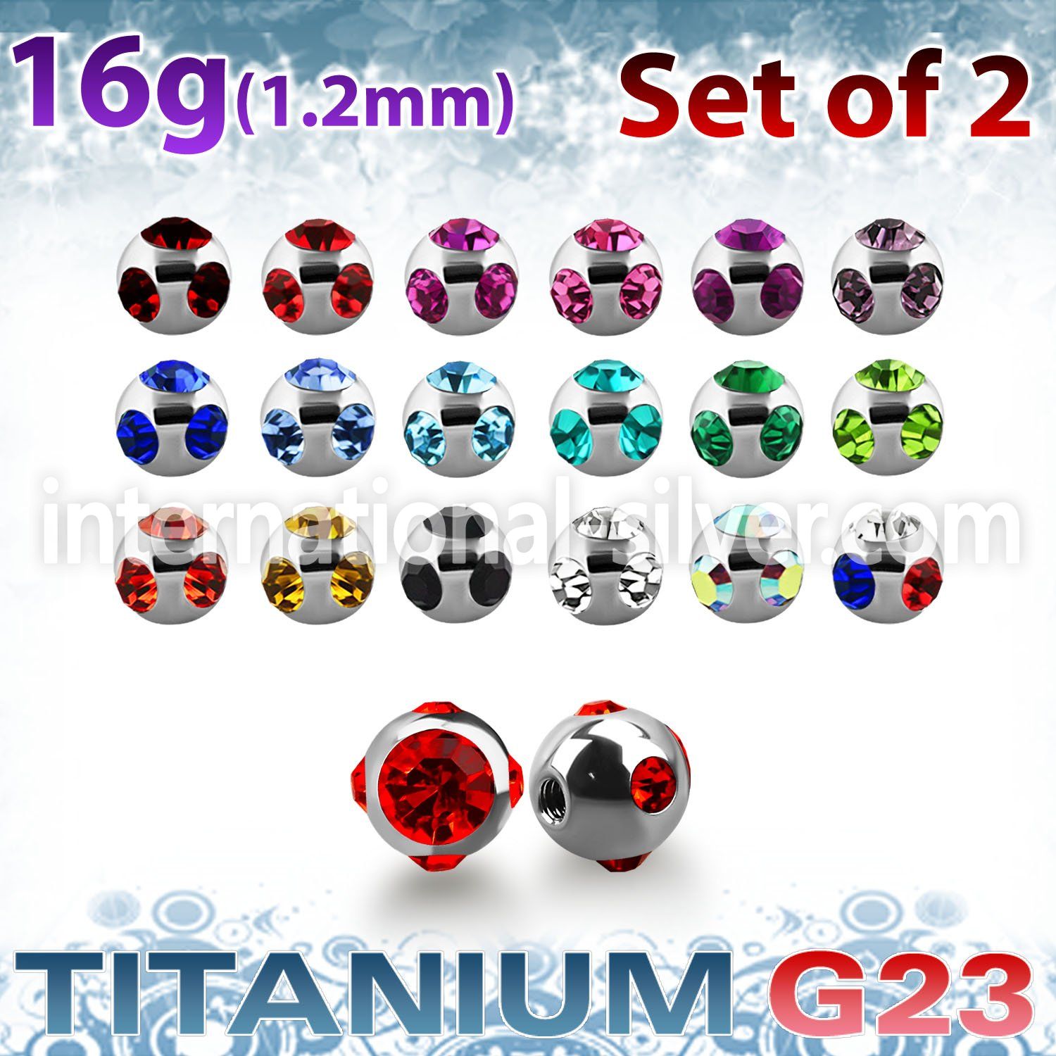 xumjb3 loose body jewelry parts titanium g23 implant grade belly button