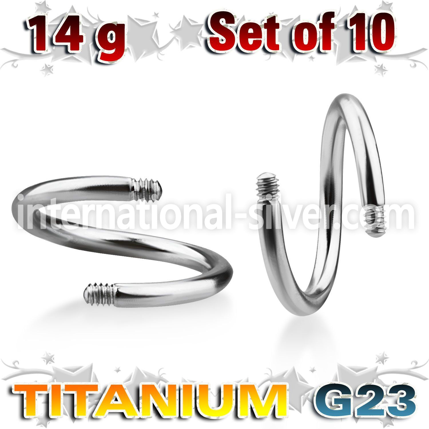 xusp14g loose body jewelry parts titanium g23 implant grade 