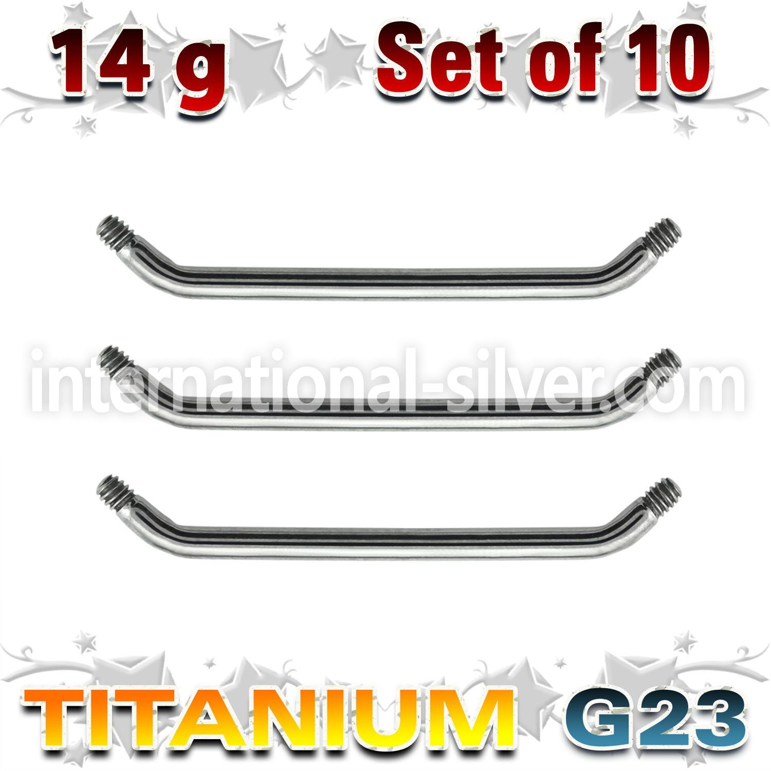 xusub14g loose body jewelry parts titanium g23 implant grade belly button