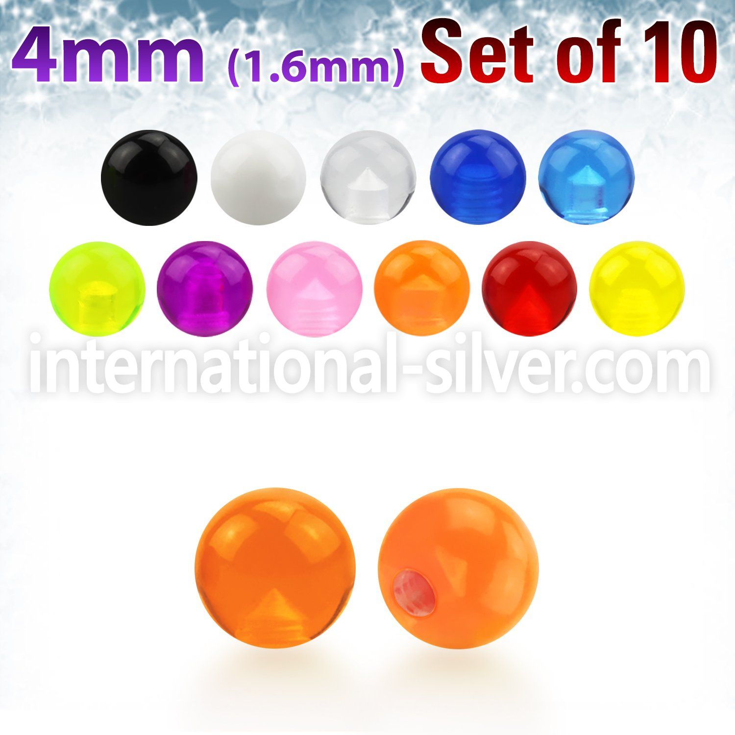xuvb4 loose body jewelry parts acrylic body jewelry belly button