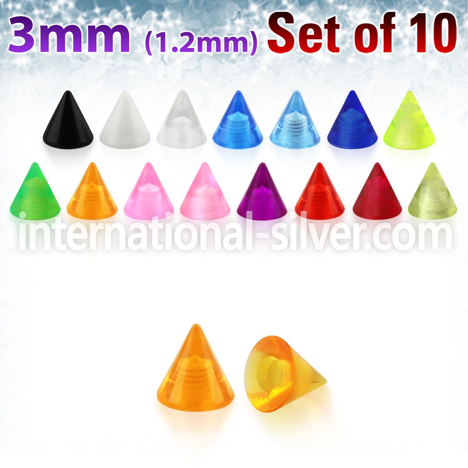xuvcn3 loose body jewelry parts acrylic body jewelry 