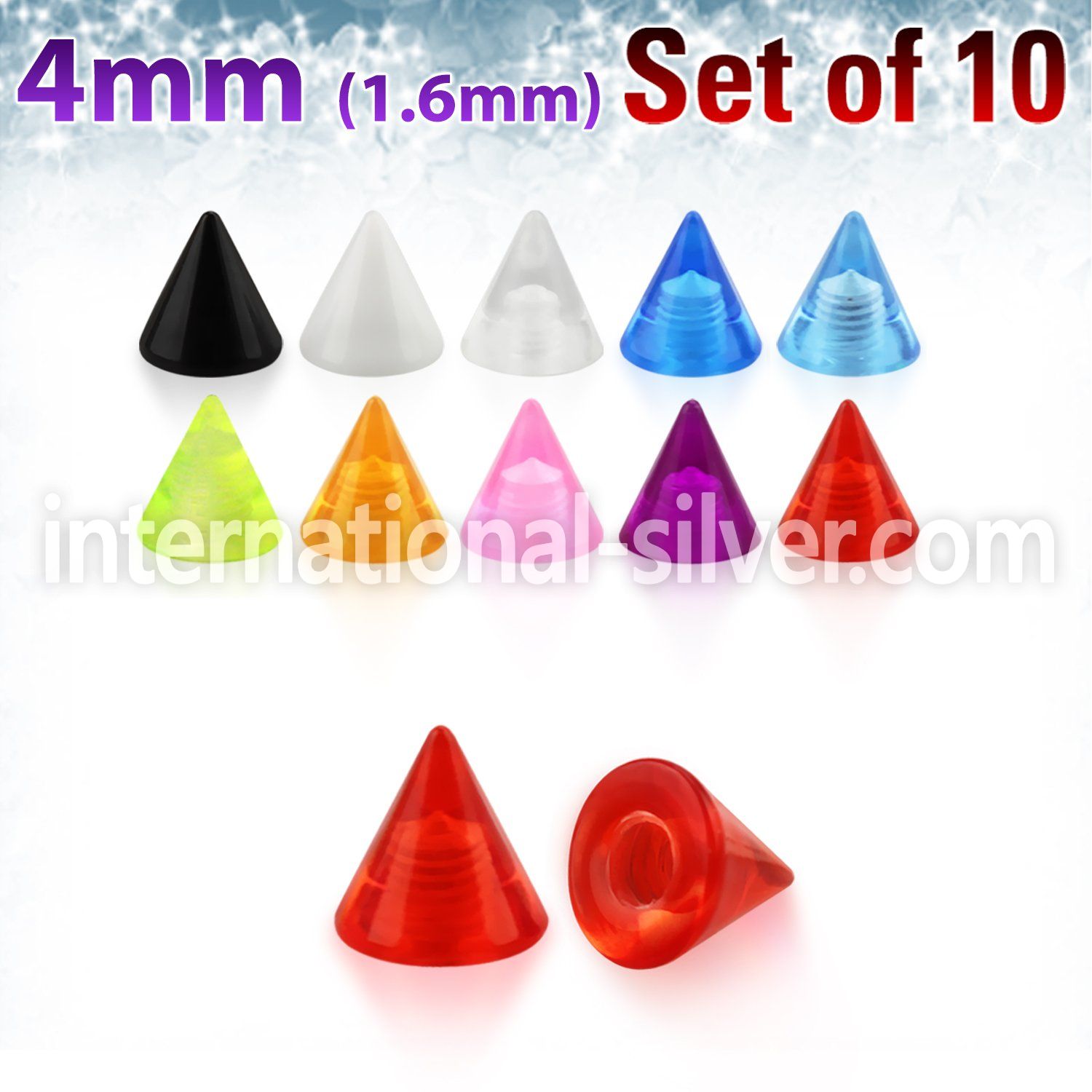 xuvcn4 loose body jewelry parts acrylic body jewelry belly button