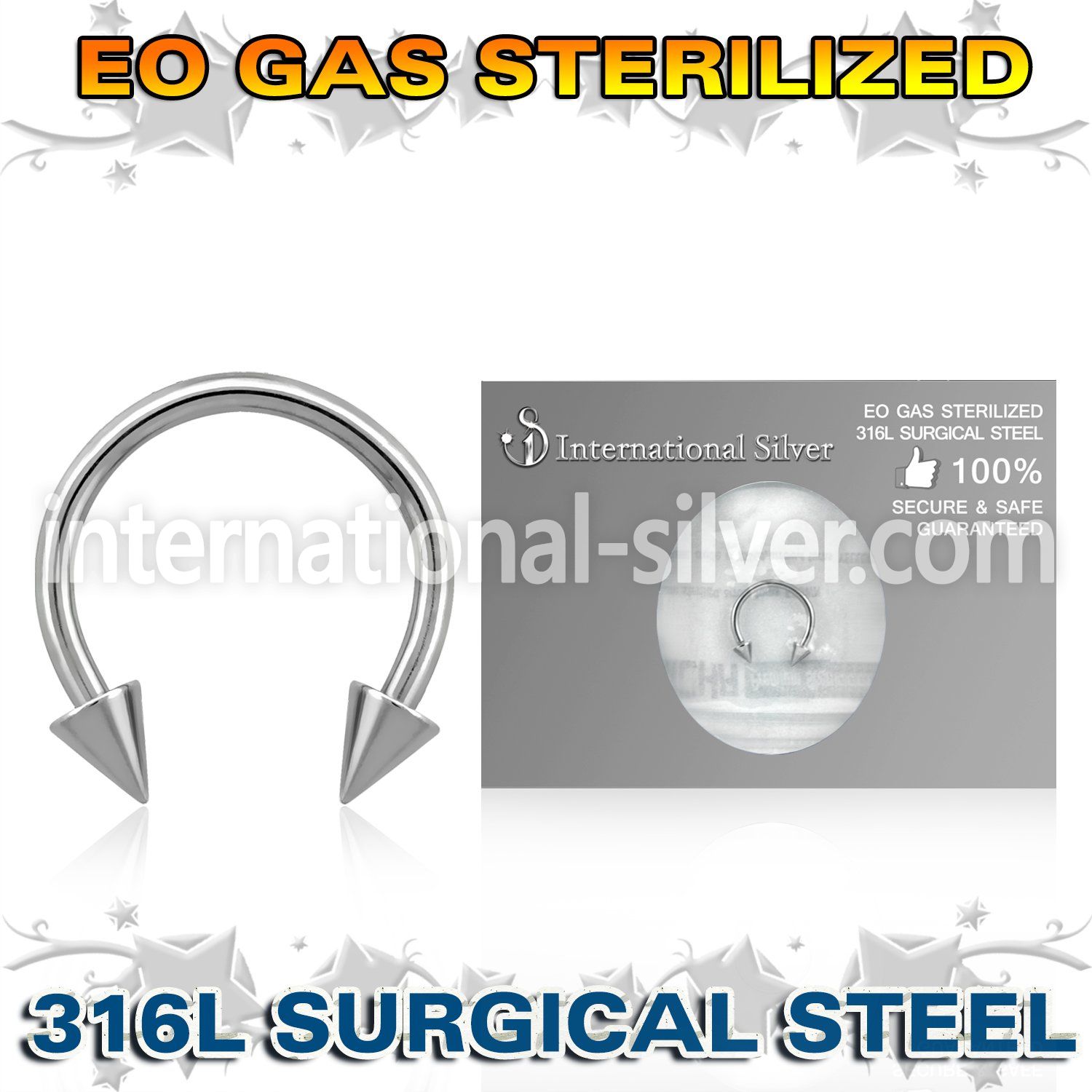 zcbecn horseshoes surgical steel 316l belly button