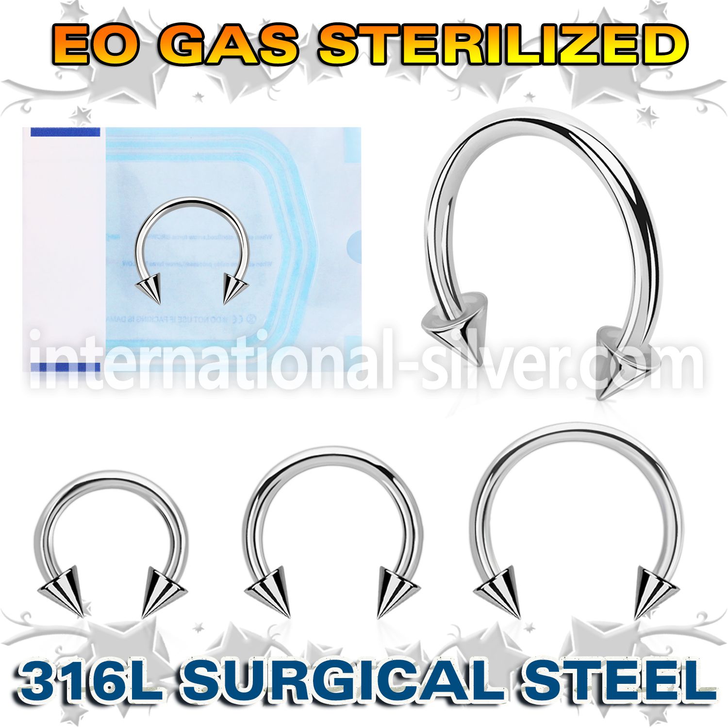 zcbecn horseshoes surgical steel 316l belly button