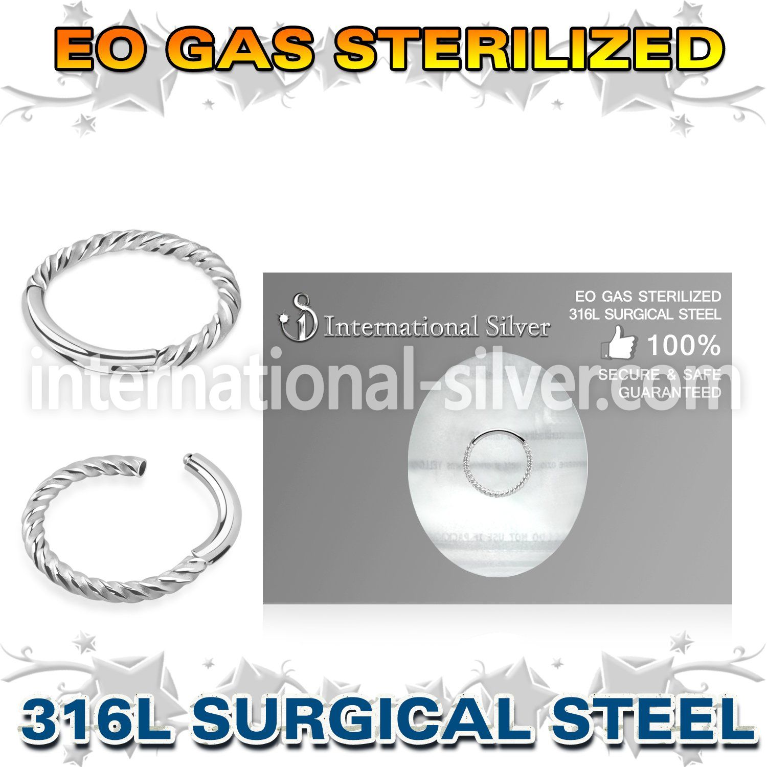 zsgsh20 sterilized steel hinged segment hoop twisted wire
