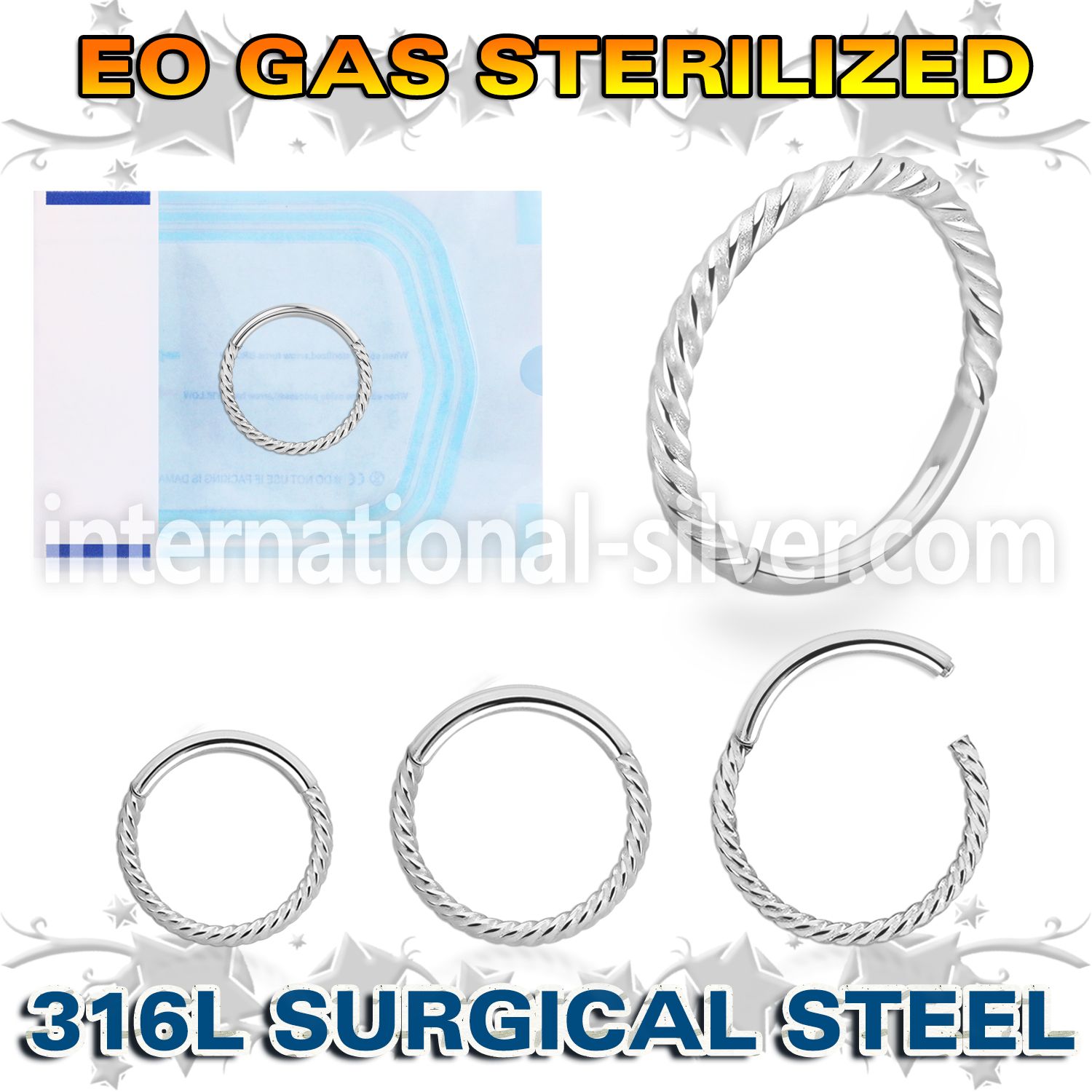 zsgsh20 sterilized steel hinged segment hoop twisted wire