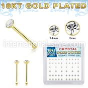 18bxbmc8 18k gold silver 22g nose bones clears 52
