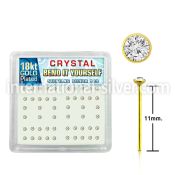 18nybxc bend it to fit nose studs silver 925 belly button