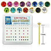 18nybxm bend it to fit nose studs silver 925 belly button