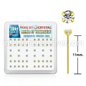 18yp19xc bend it to fit nose studs silver 925 nose