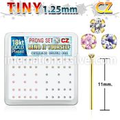 18yz12xm bend it to fit nose studs silver 925 nose