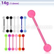 abbuv straight barbells acrylic body jewelry tongue