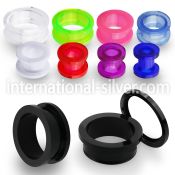 acfp tunnels gauges acrylic body jewelry ear lobe