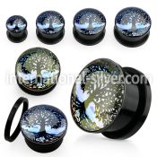 afptre plugs gauges acrylic body jewelry ear lobe